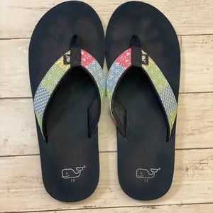 Vineyard Vines Classic‎ Patchwork Men's Flip Flops Size 11